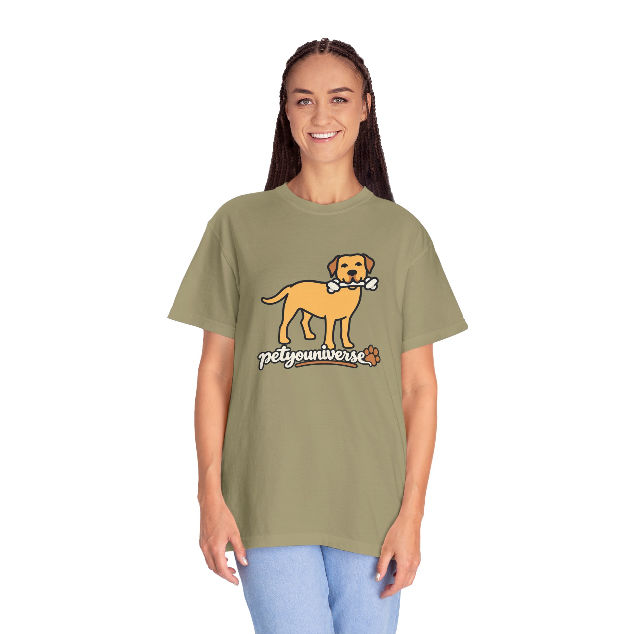 Dog Bone Graphic T-Shirt — "PetYoUniverse" Puppy Tee - Image 23
