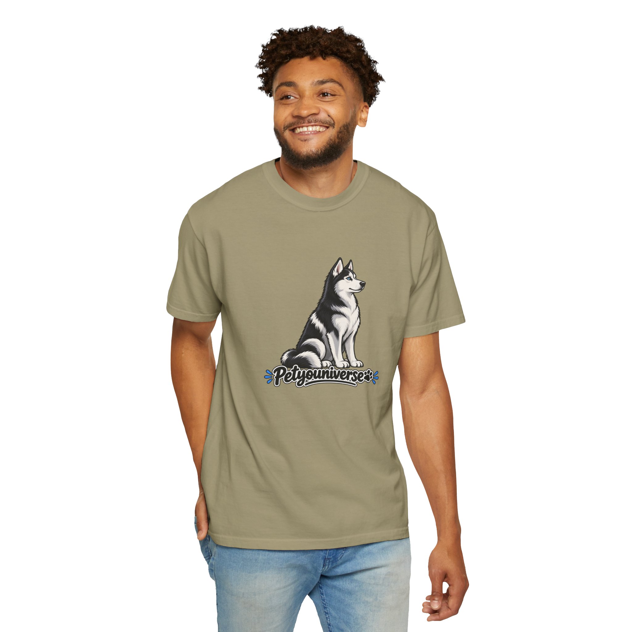 Husky Graphic T-Shirt — 'PetYoUniverse' Retro Dog Tee - Image 34
