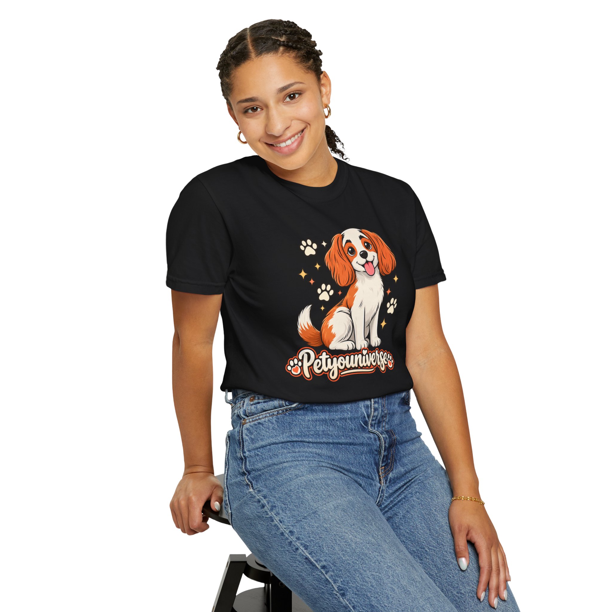 Cavalier King Charles Dog T-Shirt — "PetYoUniverse" Cute Puppy Graphic Tee - Image 105