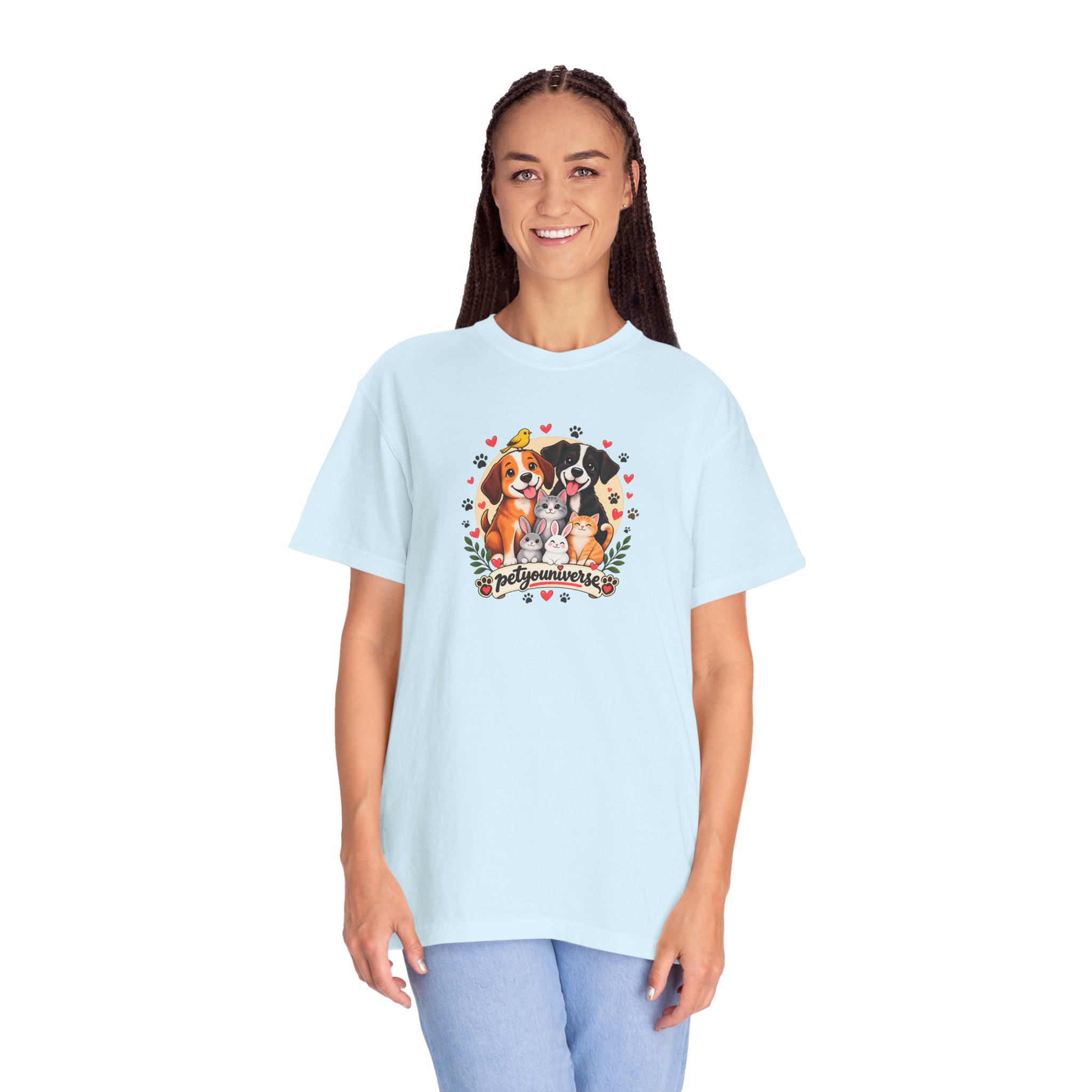 Dog Mom & Dad T-Shirt — 'Pet Parents' Cute Puppy Portrait Tee - Image 86