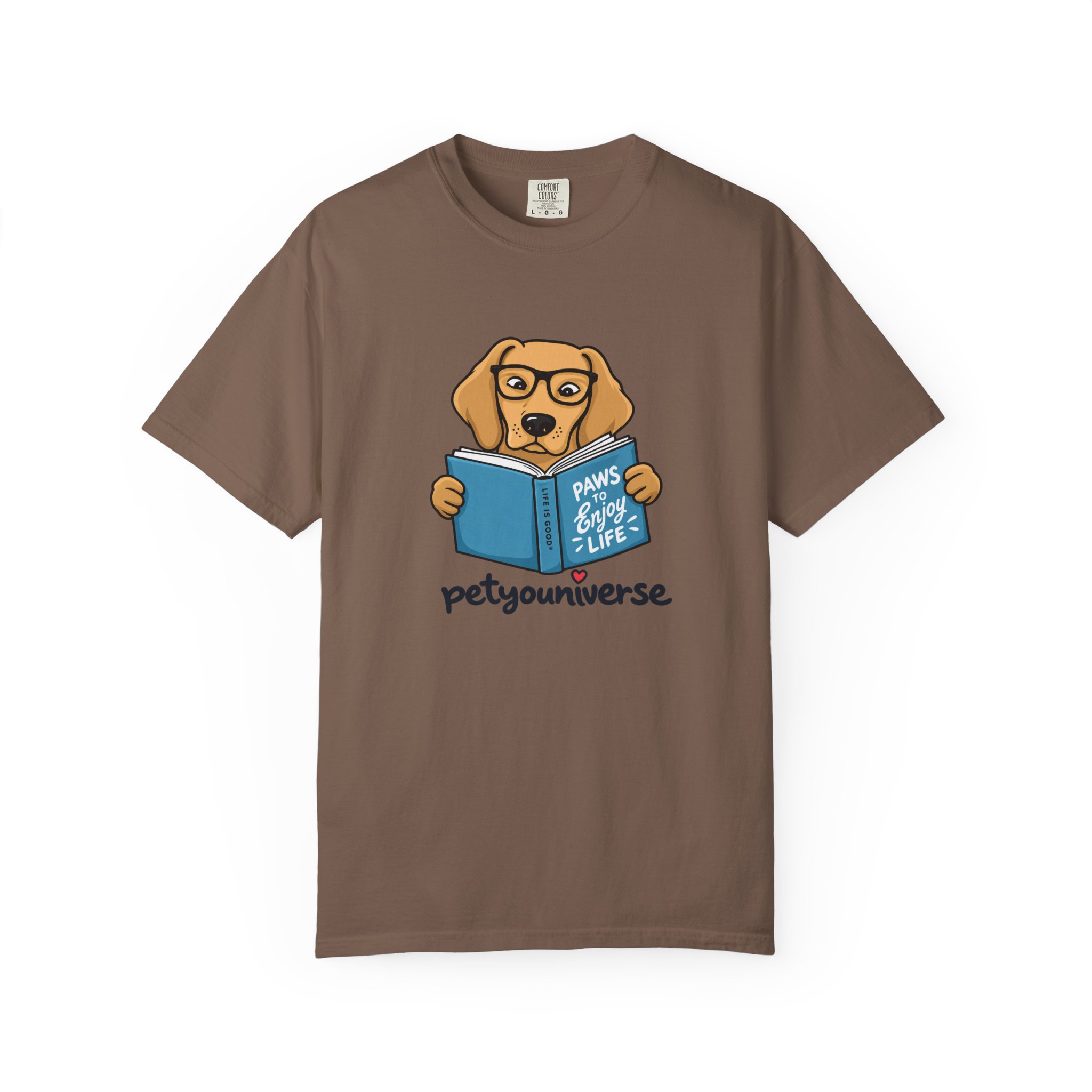 Dog Reading T-Shirt — "Paws & Books" Cute Booklover Pup Tee - Image 28