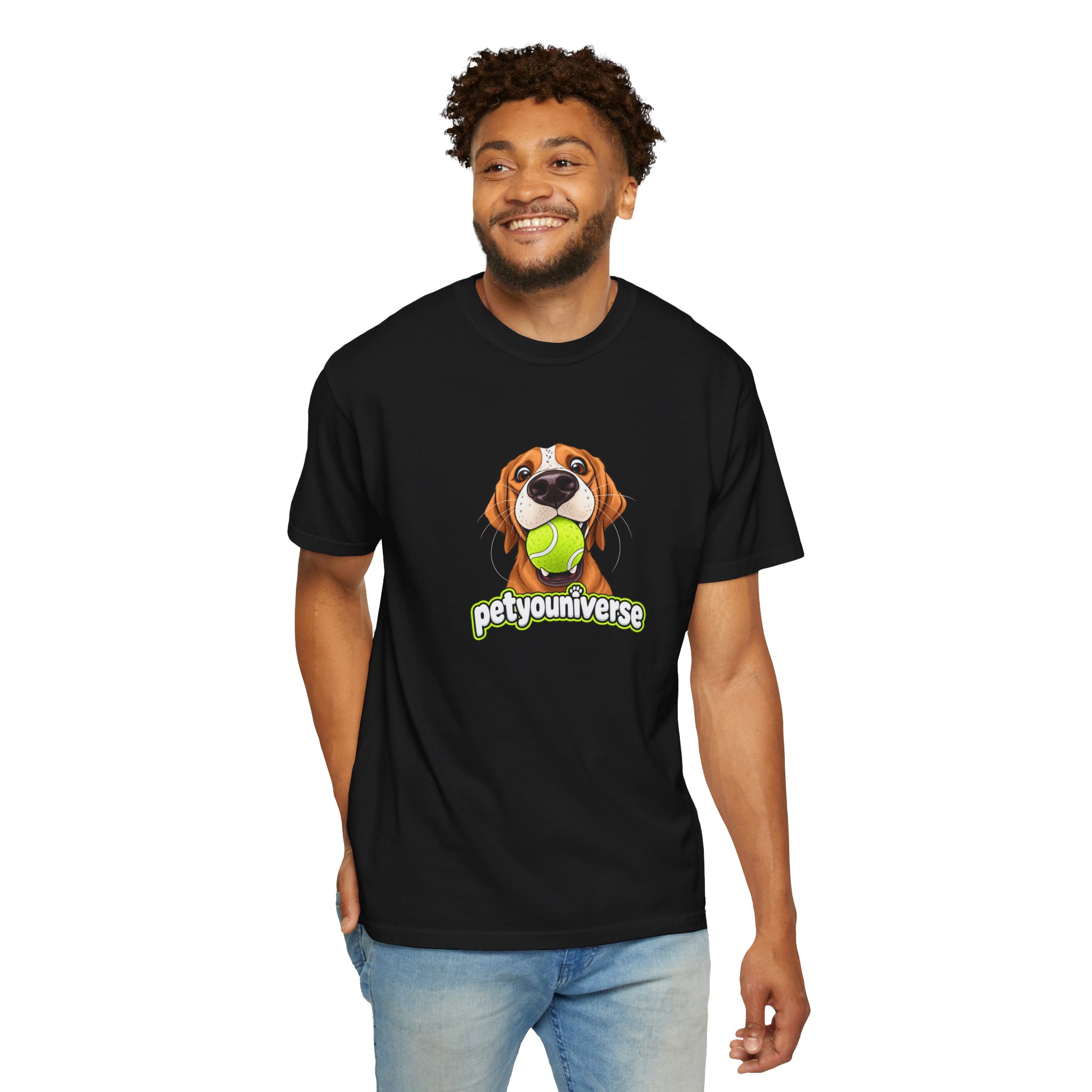 PetYoUniverse Tee — Cute Dog Holding Tennis Ball Graphic T‑Shirt - Image 88