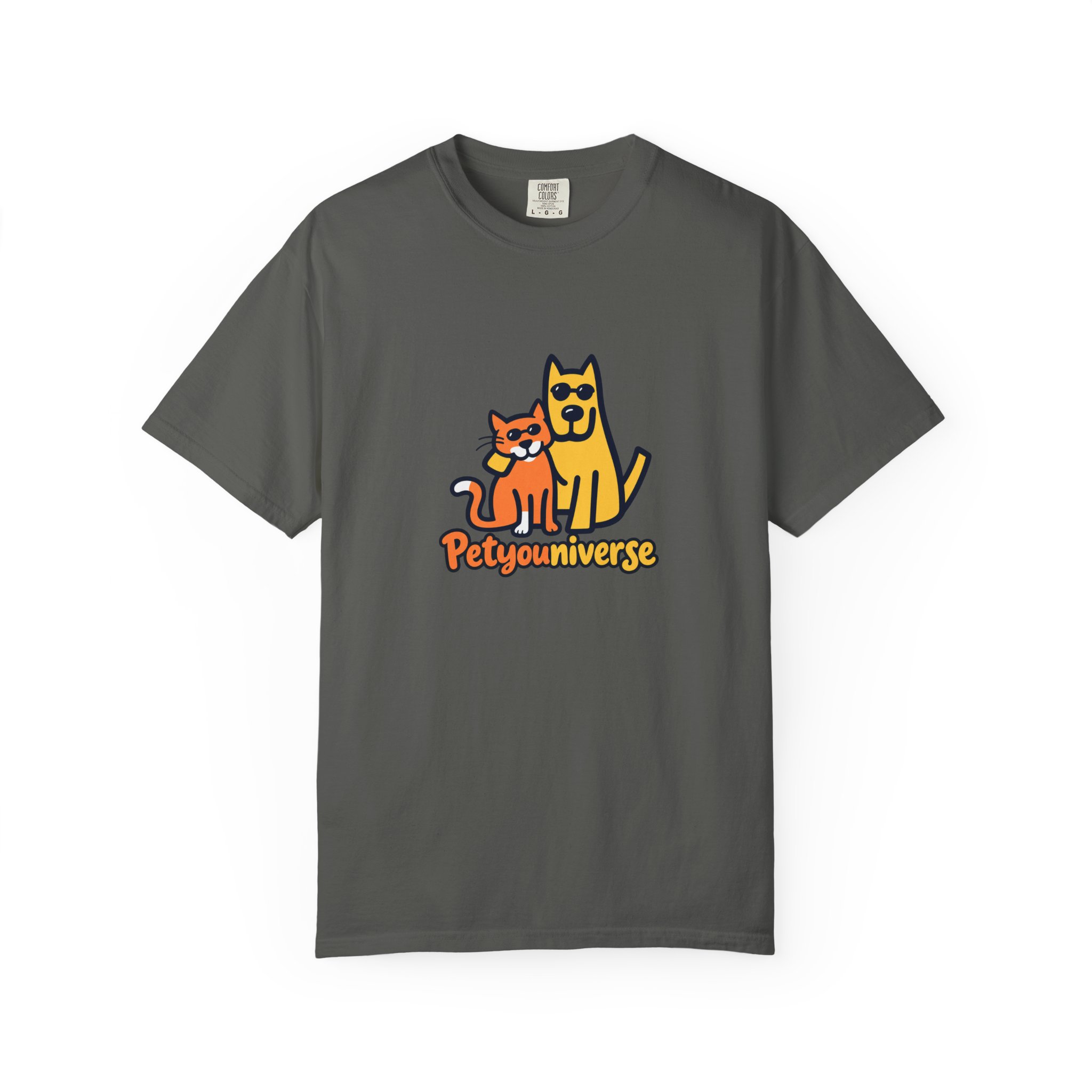 PetyoUniverse Cute Cat & Dog Graphic T-Shirt — Vintage Garment-Dyed Tee for Pet Lovers - Image 46