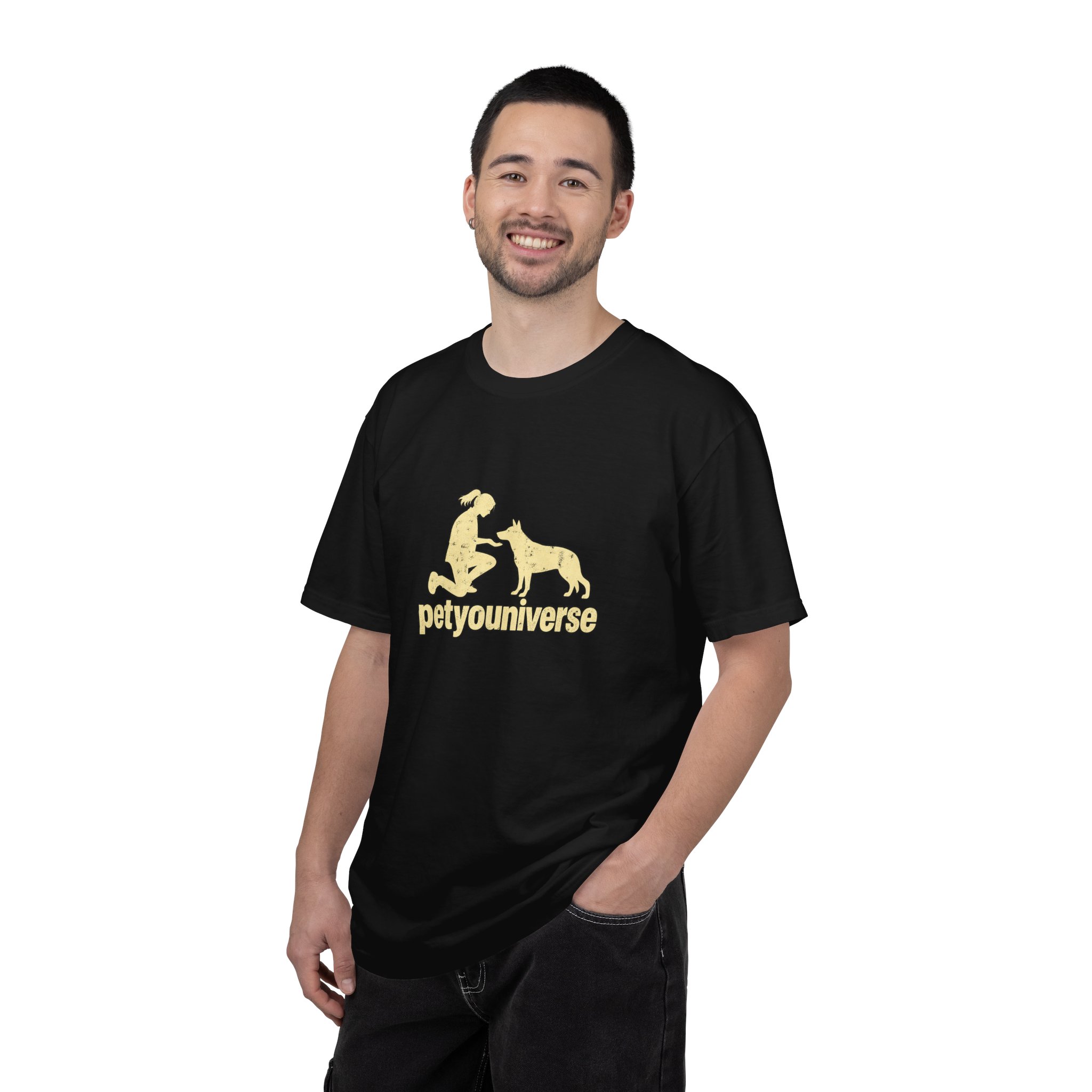 PetYoUniverse Dog Lover T-Shirt — Retro Paw & Pet Silhouette Tee - Image 85