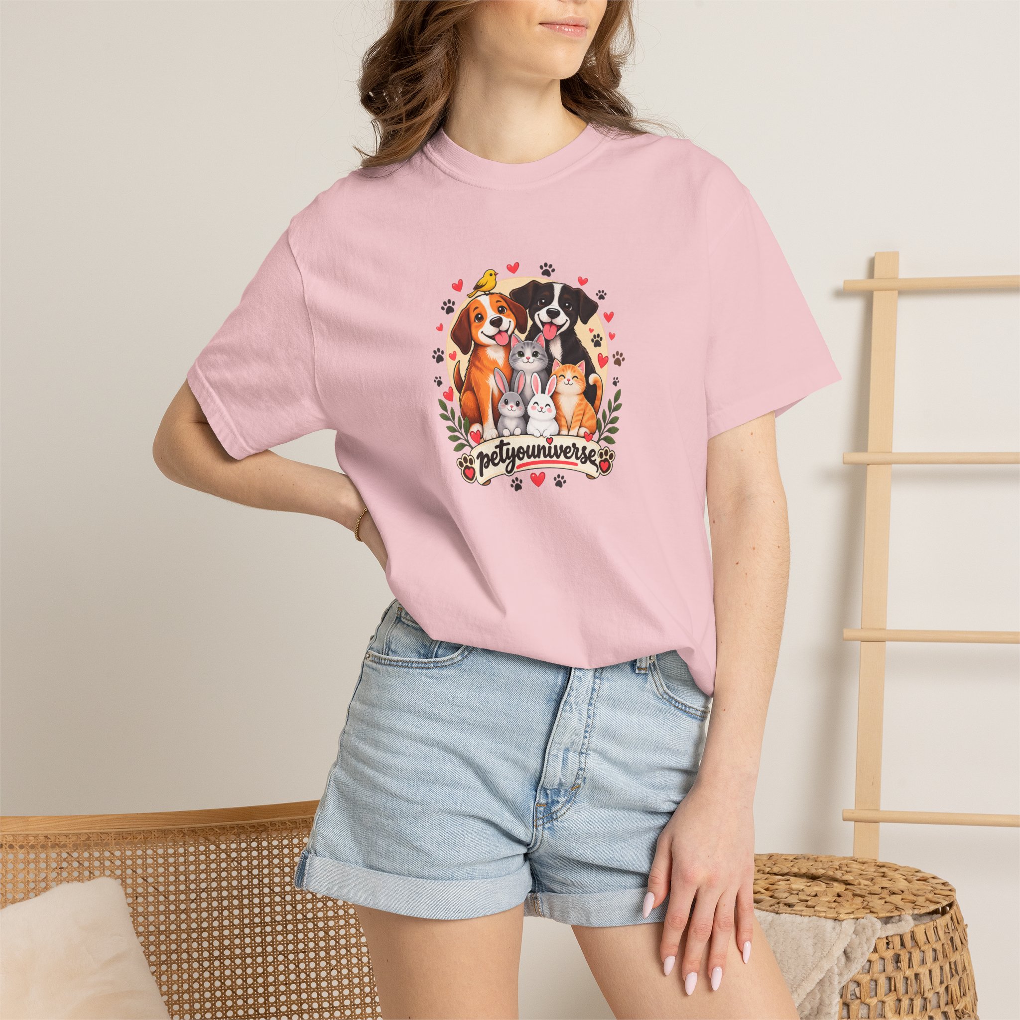 Dog Mom & Dad T-Shirt — 'Pet Parents' Cute Puppy Portrait Tee - Image 110