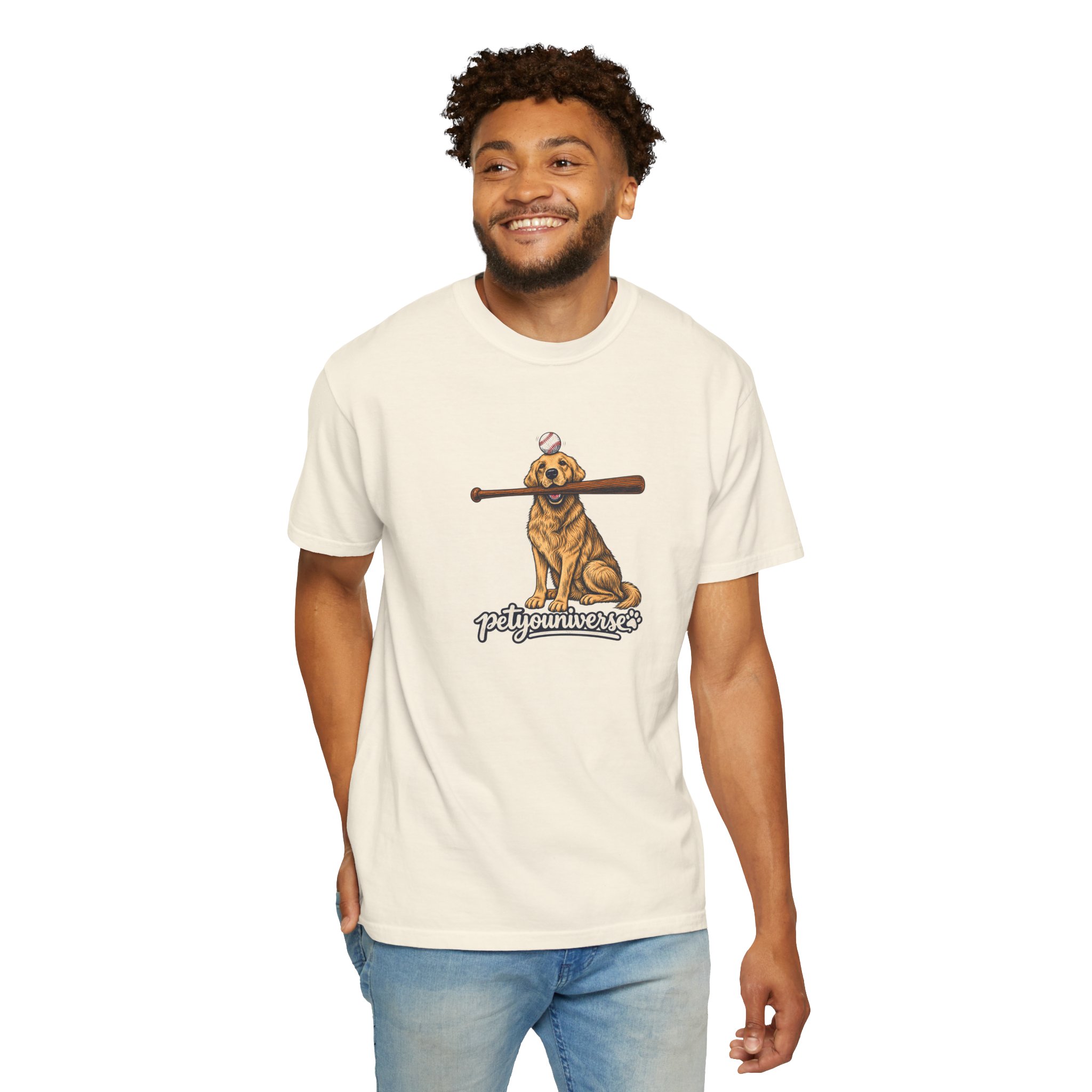Golden Retriever Baseball Dog T-Shirt — “PetYoUniverse” Vintage Graphic Tee - Image 16