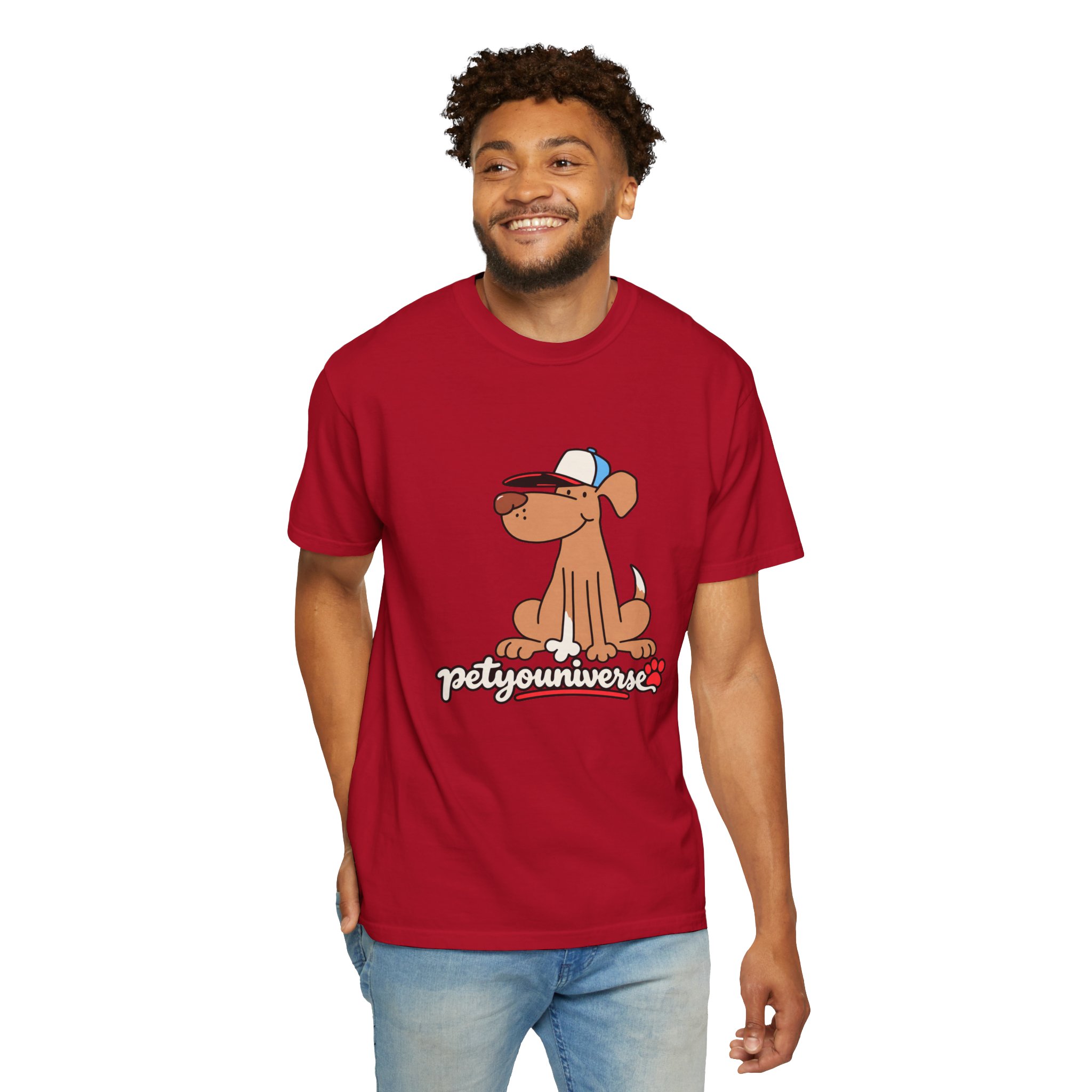 Dog Cartoon Tee — "PetYoUniverse" Puppy Graphic T-Shirt - Image 142