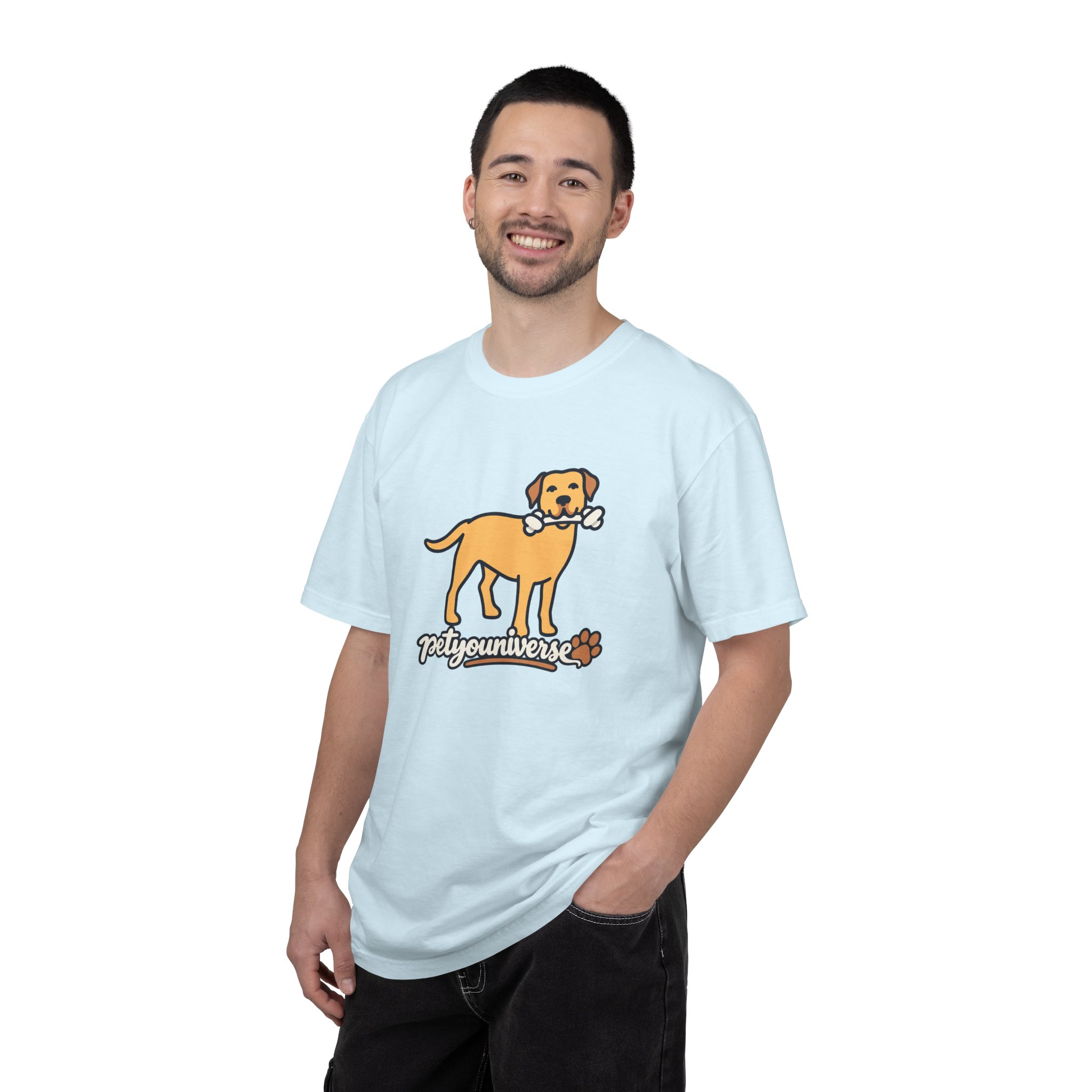 Dog Bone Graphic T-Shirt — "PetYoUniverse" Puppy Tee - Image 85