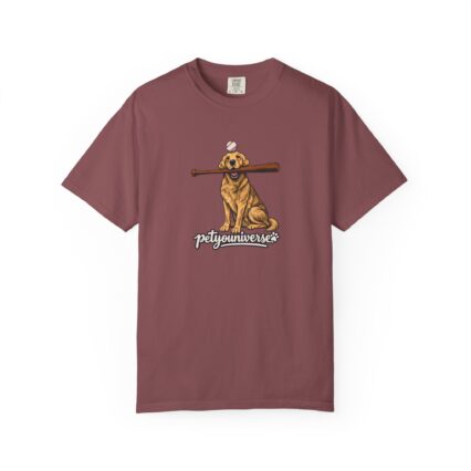 Golden Retriever Baseball Dog T-Shirt — “PetYoUniverse” Vintage Graphic Tee