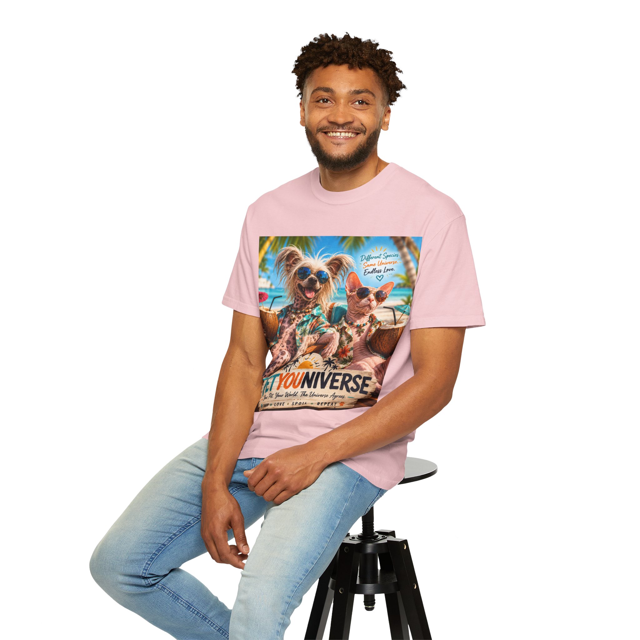 PetYoUniverse Beach Dogs T-Shirt — Tropical Pet Vacation Graphic Tee - Image 111
