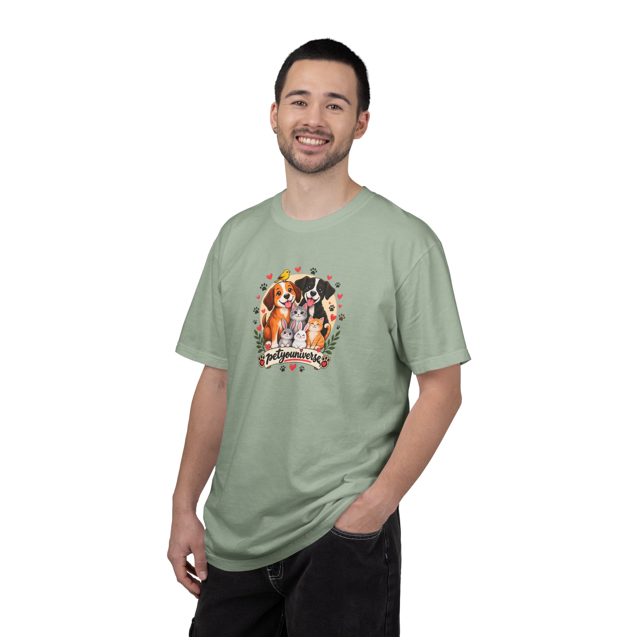 Dog Mom & Dad T-Shirt — 'Pet Parents' Cute Puppy Portrait Tee - Image 58
