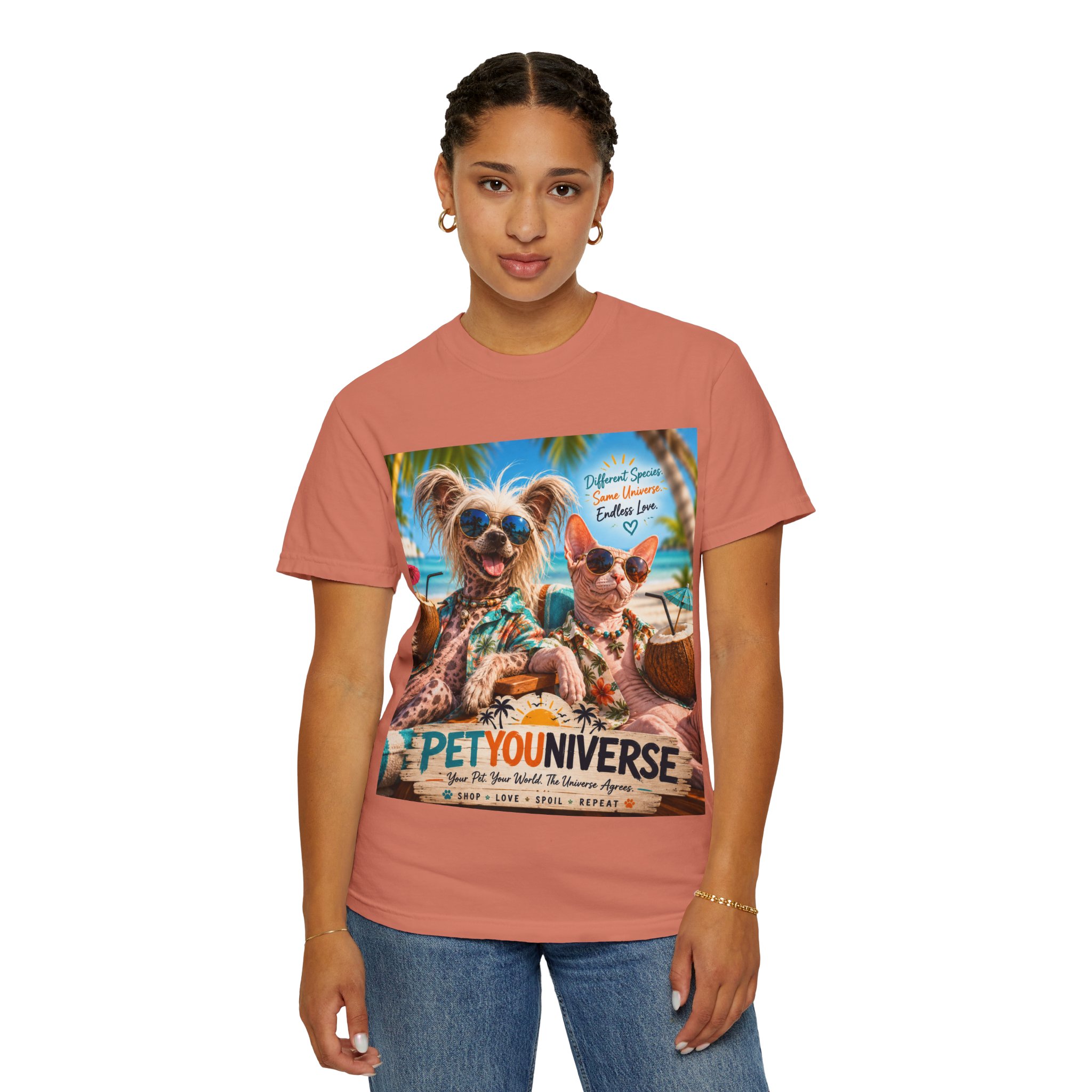 PetYoUniverse Beach Dogs T-Shirt — Tropical Pet Vacation Graphic Tee - Image 19