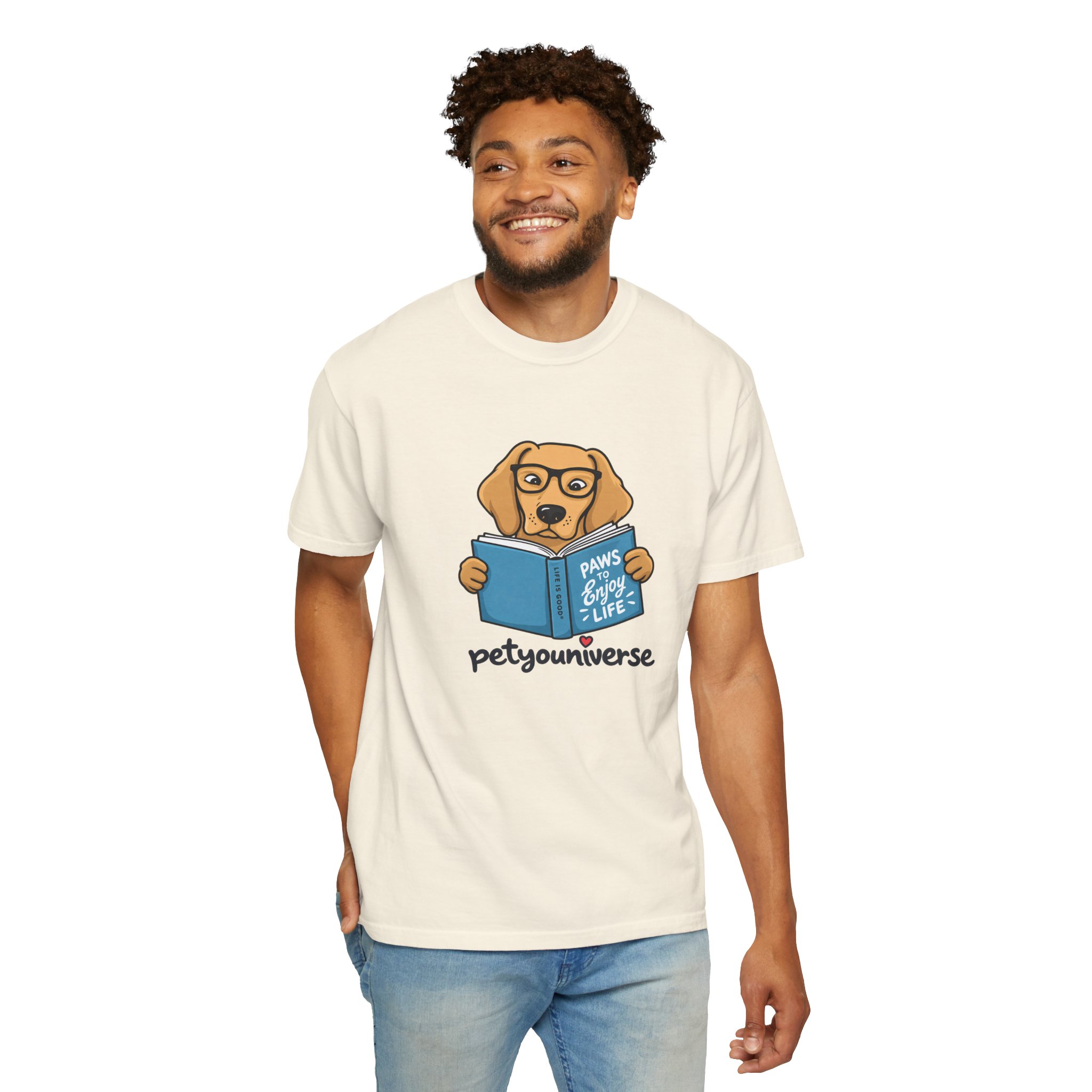 Dog Reading T-Shirt — "Paws & Books" Cute Booklover Pup Tee - Image 7