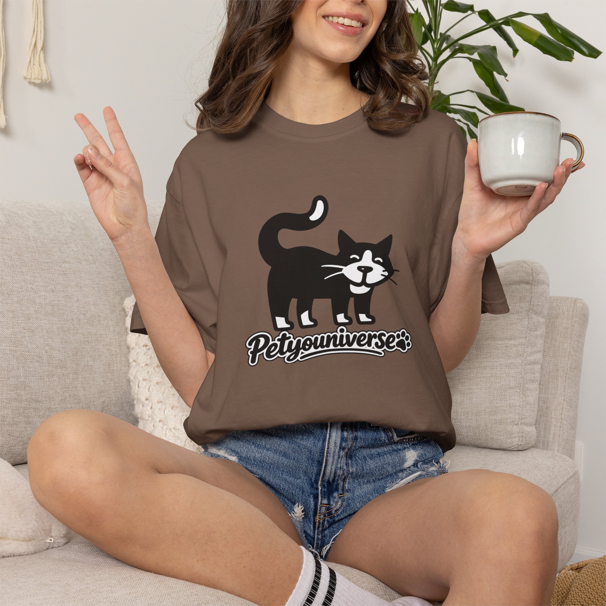 PetYouUniverse Cat Graphic T-Shirt — Vintage Cat Logo Tee - Image 39