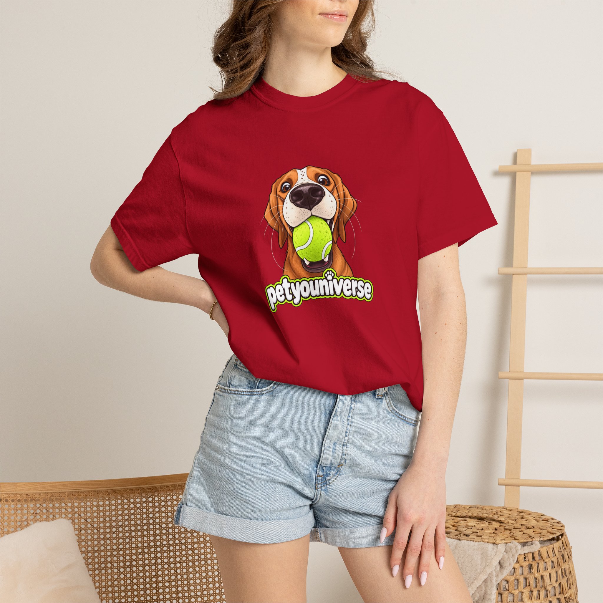 PetYoUniverse Tee — Cute Dog Holding Tennis Ball Graphic T‑Shirt - Image 128