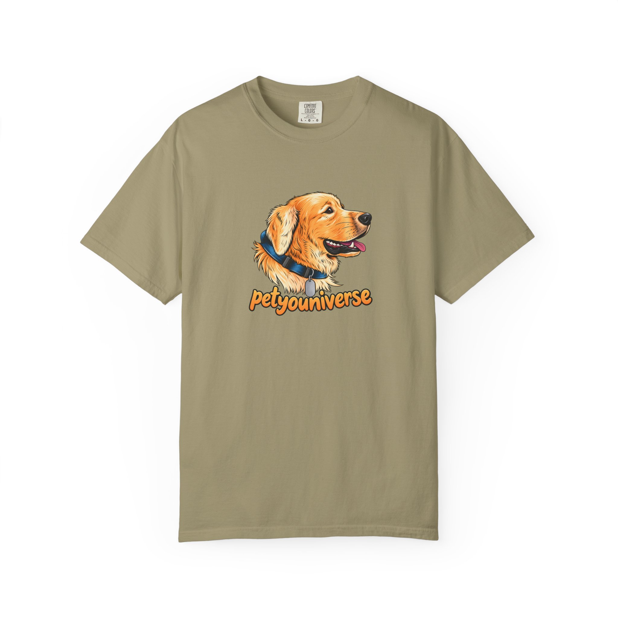 Golden Retriever Portrait T-Shirt – PetYoUniverse Graphic Tee - Image 19