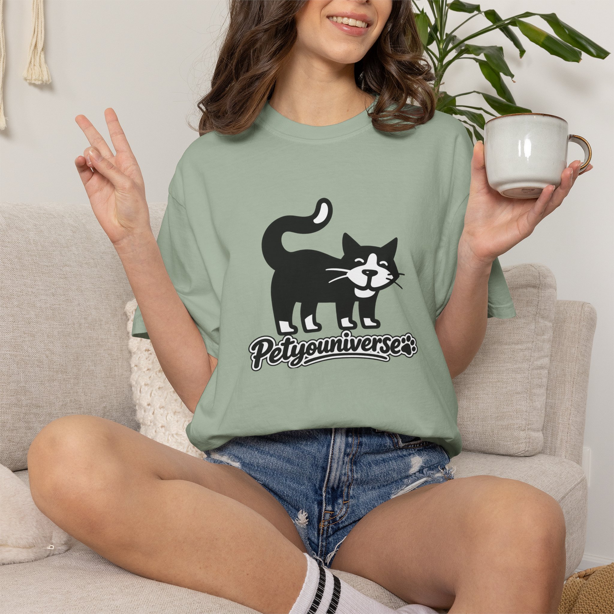 PetYouUniverse Cat Graphic T-Shirt — Vintage Cat Logo Tee - Image 66
