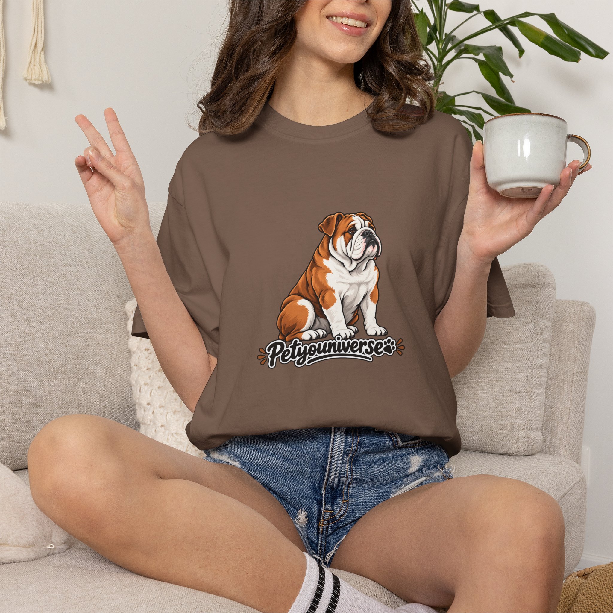 Bulldog Graphic T-Shirt — "PetYoUniverse" Cute Dog Tee for Pet Lovers - Image 57