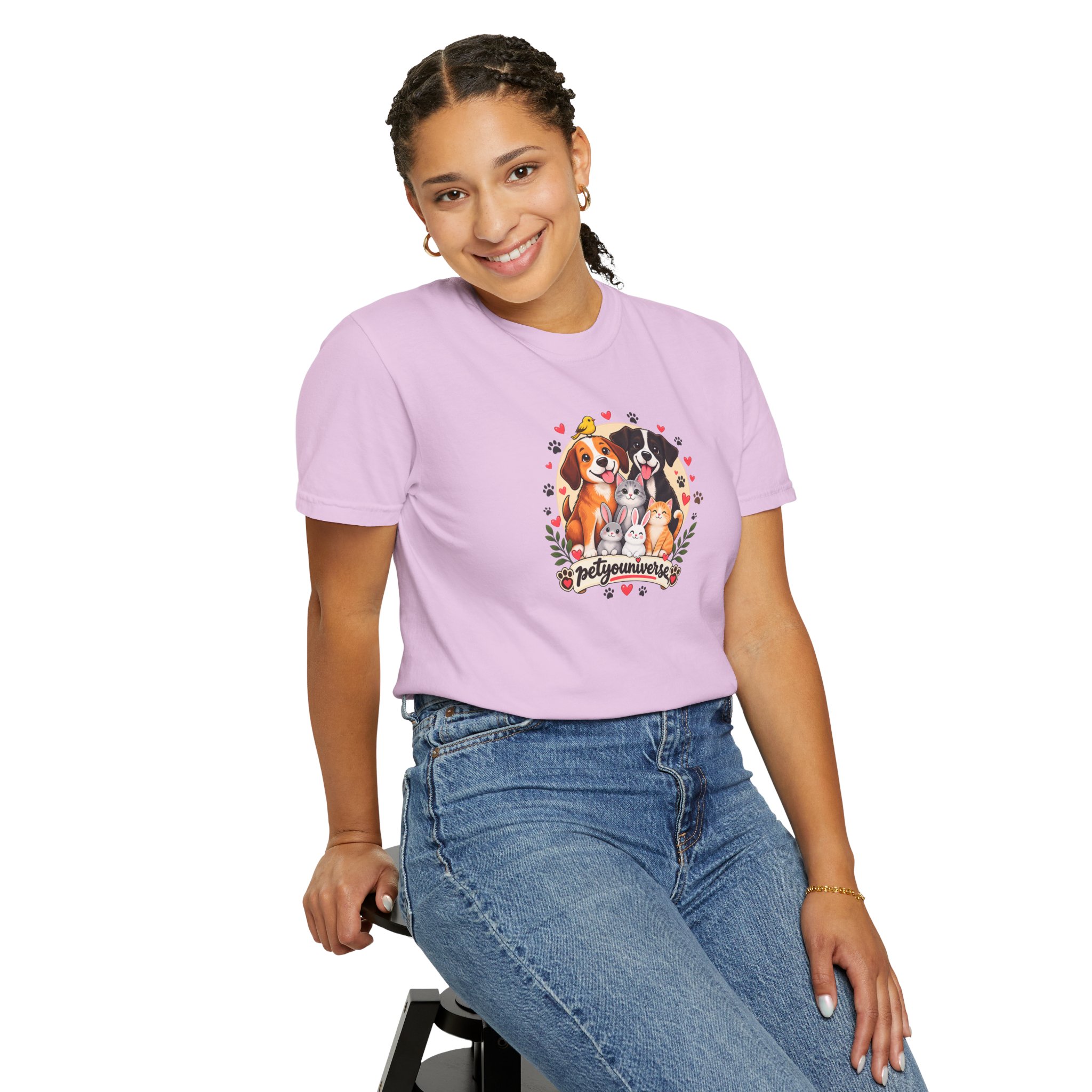 Dog Mom & Dad T-Shirt — 'Pet Parents' Cute Puppy Portrait Tee - Image 105