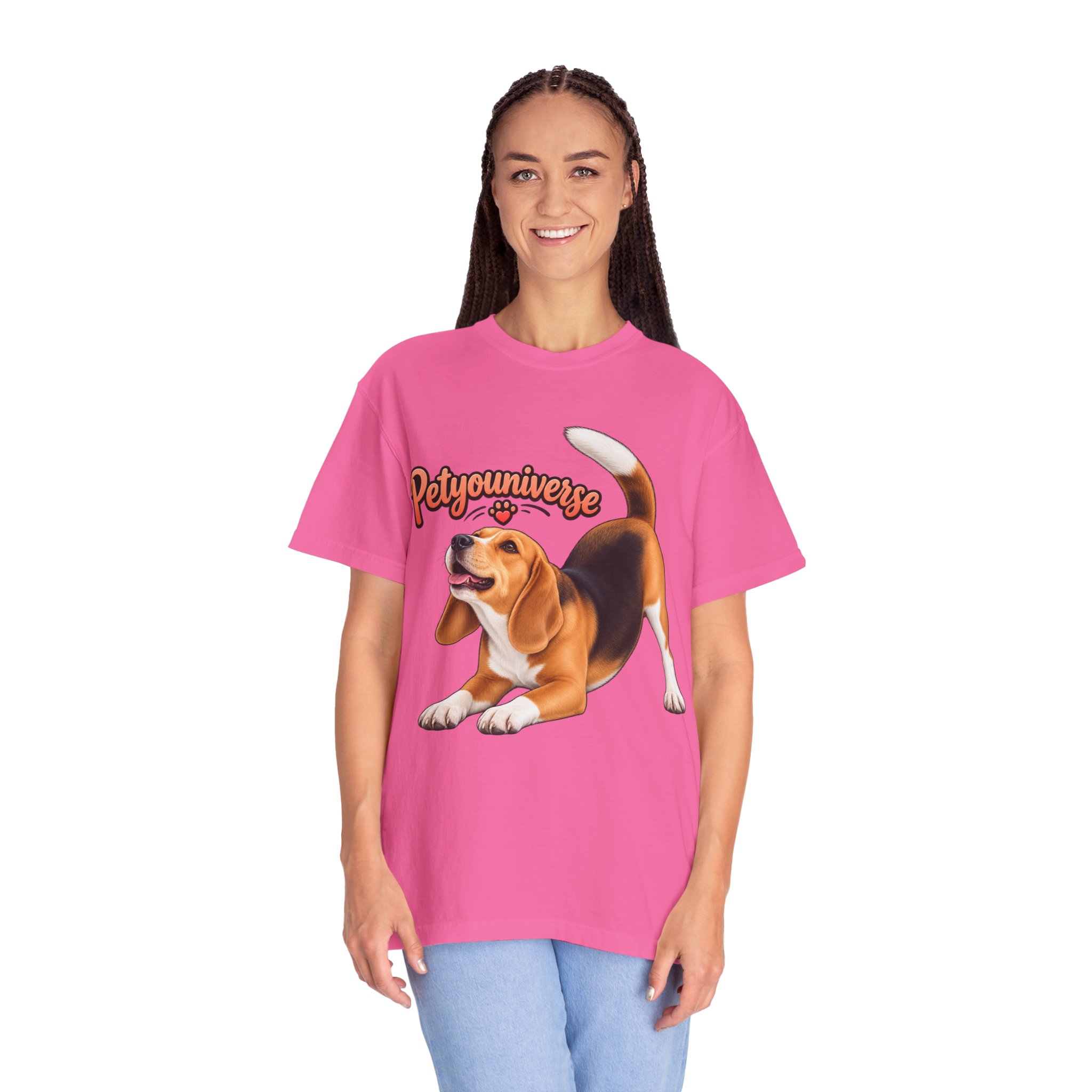 Beagle Playtime T-Shirt — "PetYoUniverse" Graphic Tee for Dog Lovers - Image 104