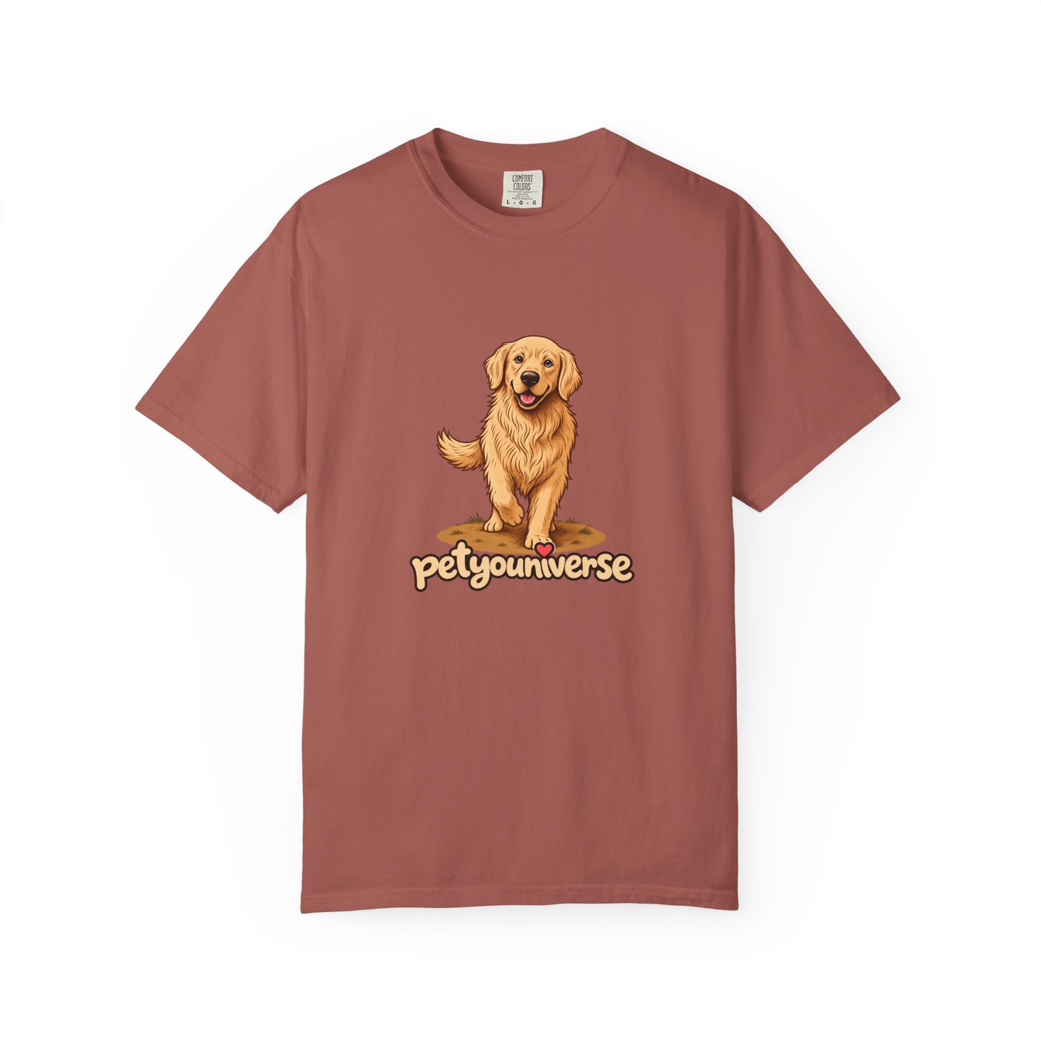 Golden Retriever Graphic T-Shirt — "PetYoUniverse" Cute Dog Tee - Image 127