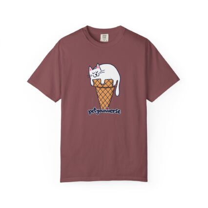 Cat Ice Cream Cone T-Shirt — Cute "PetYoUniverse" Graphic Tee