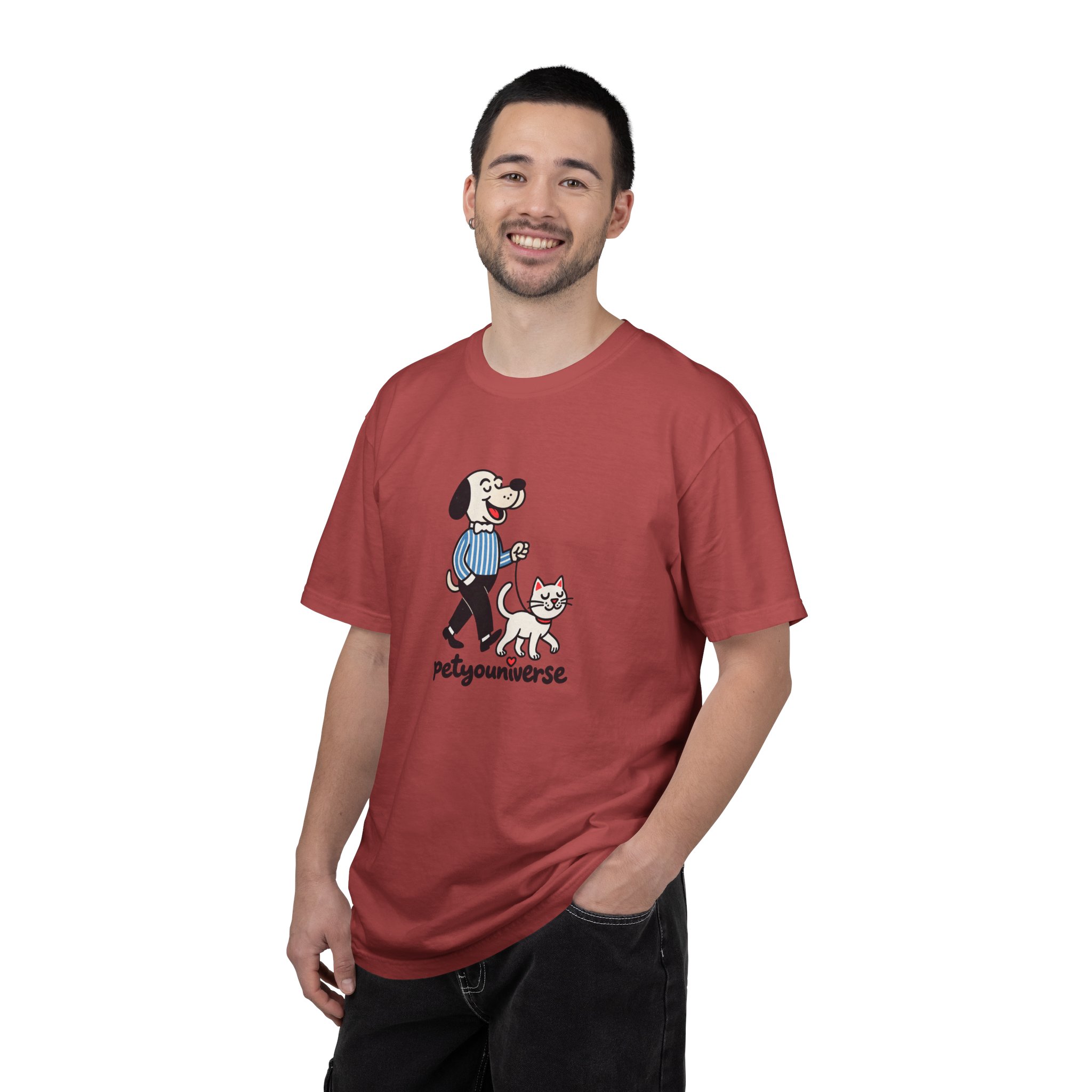 PetYouniverse Walking Dog & Cat Tee — Cute Retro Pet Graphic T-Shirt - Image 112