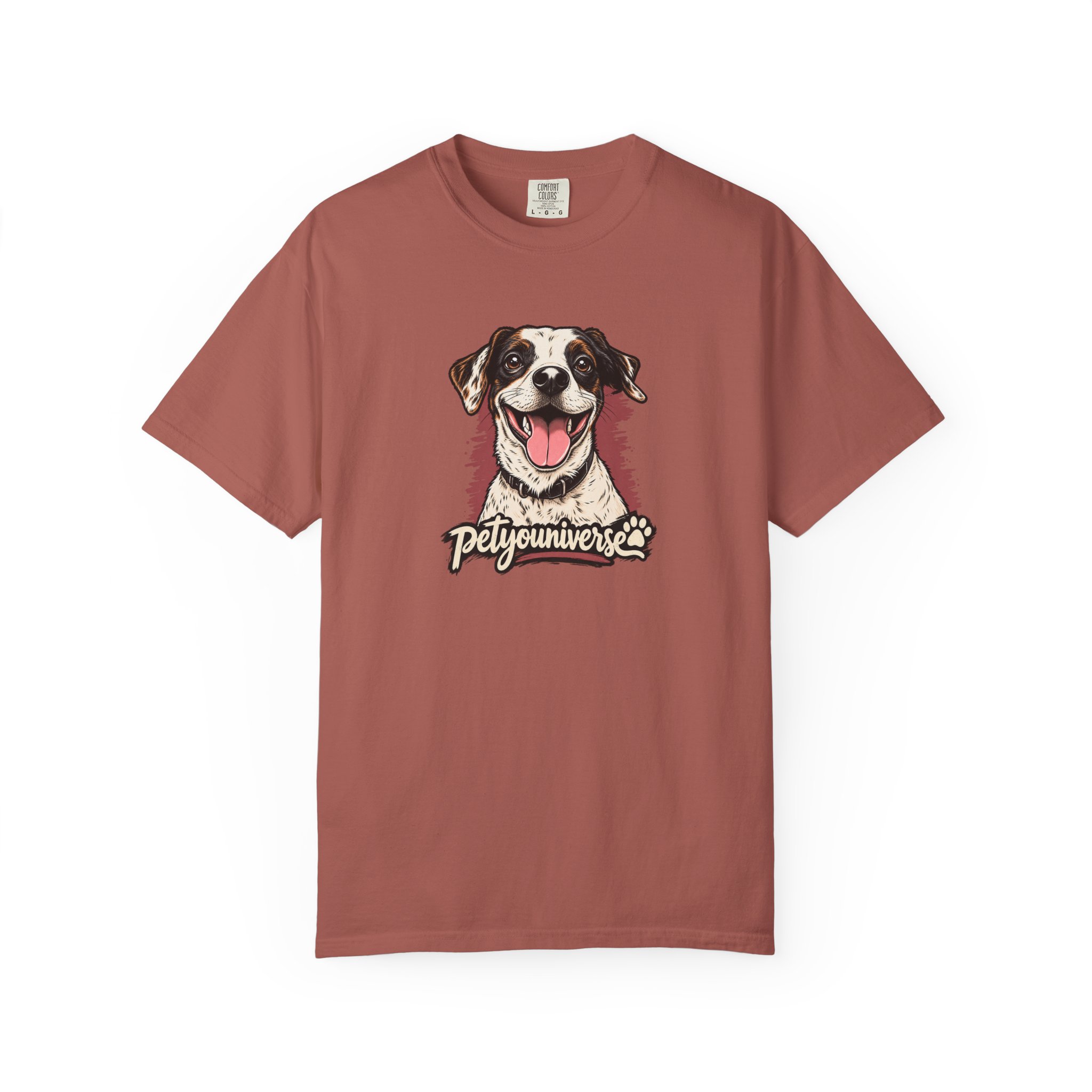 Dog Lover T-Shirt — Smiling Pup "Petyouniverse" Graphic Tee - Image 97