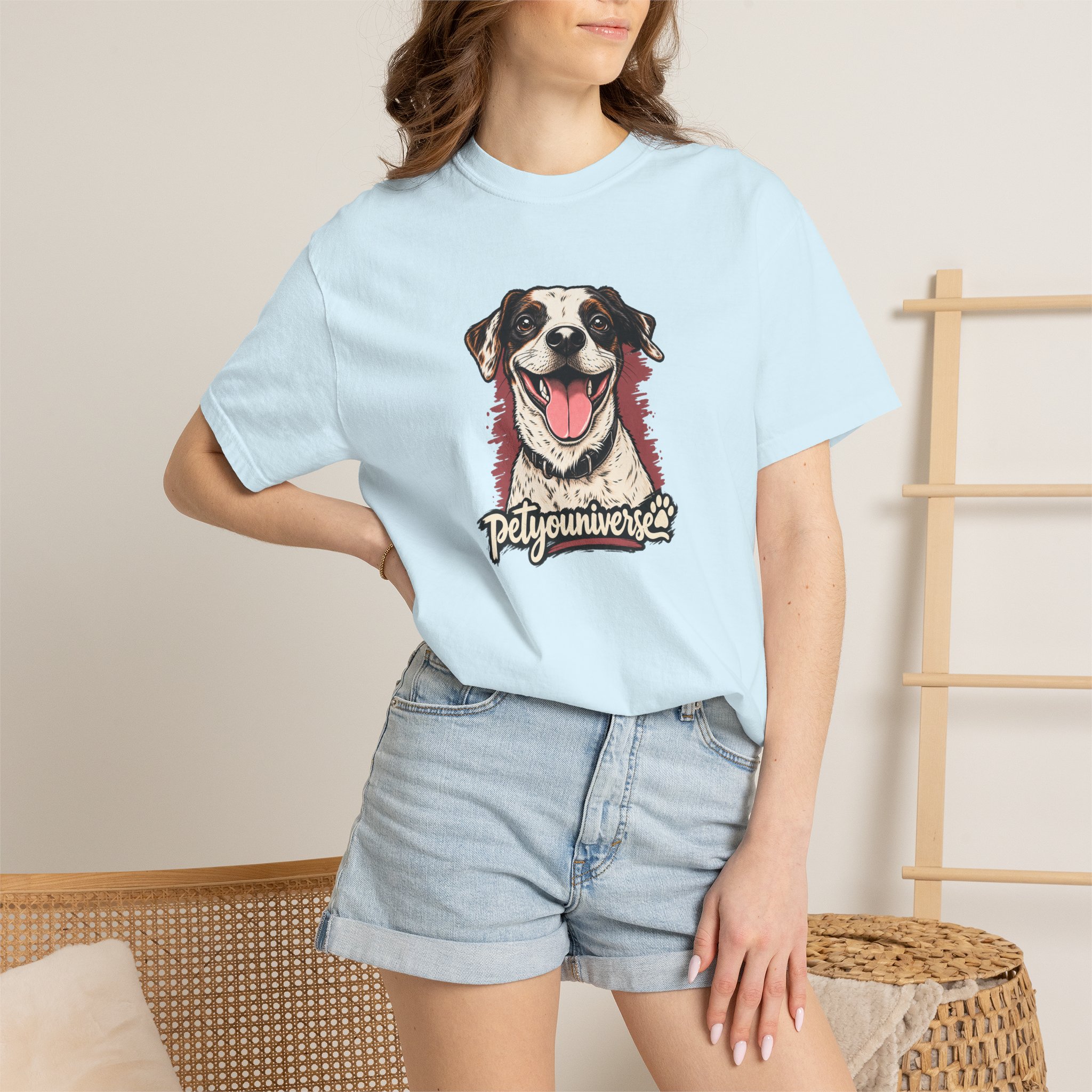 Dog Lover T-Shirt — Smiling Pup "Petyouniverse" Graphic Tee - Image 58