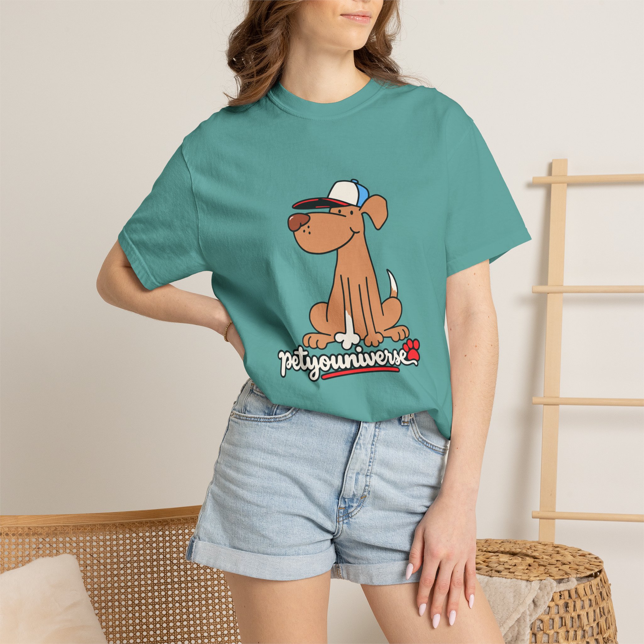 Dog Cartoon Tee — "PetYoUniverse" Puppy Graphic T-Shirt - Image 92
