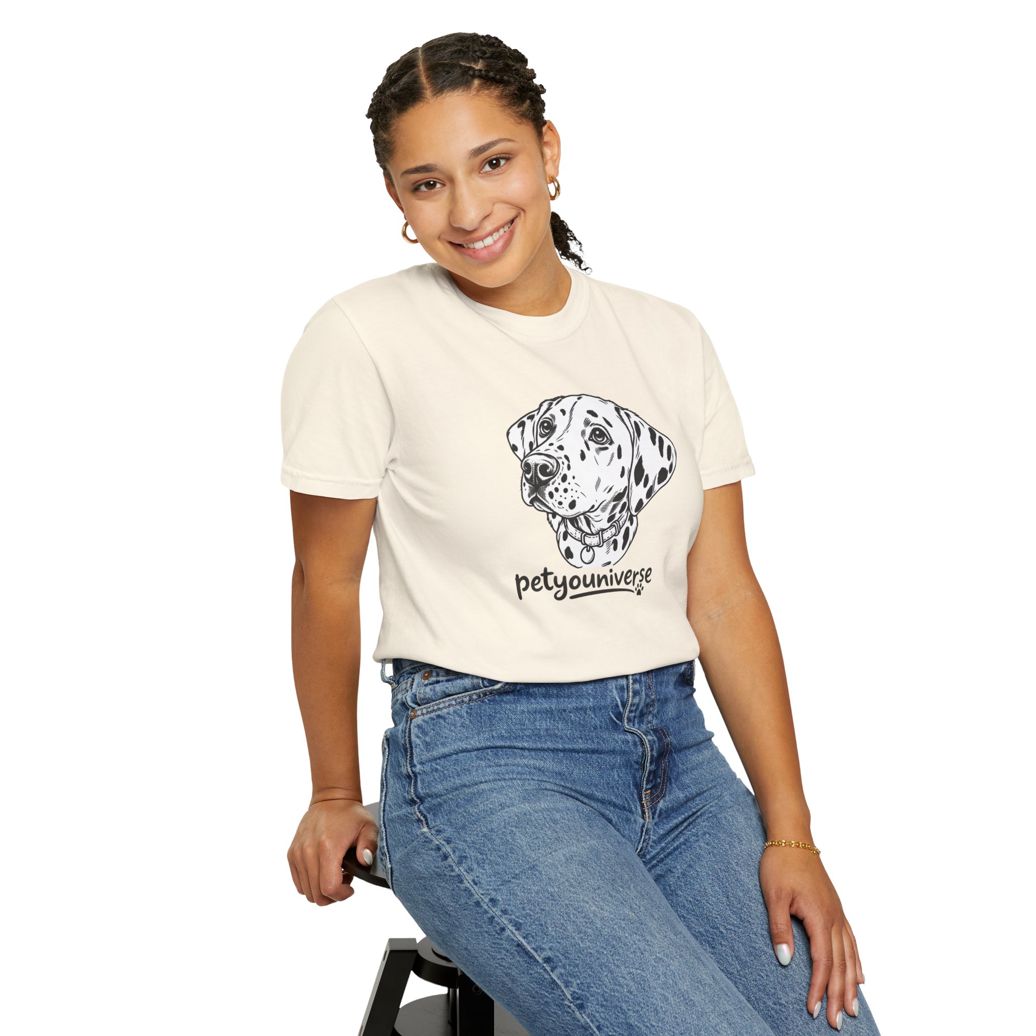 Dalmatian Portrait T-Shirt — "PetYoUniverse" Graphic Tee - Image 6