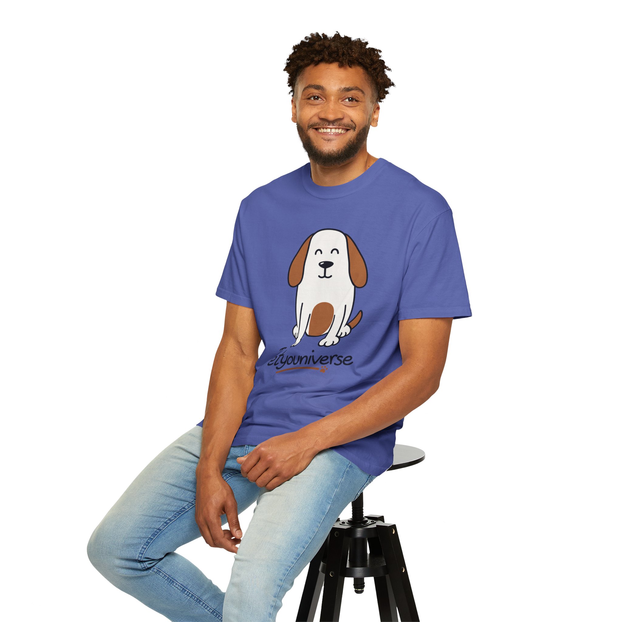 Cute Puppy Graphic T-Shirt — “PetYoUniverse” Dog Lover Tee - Image 71