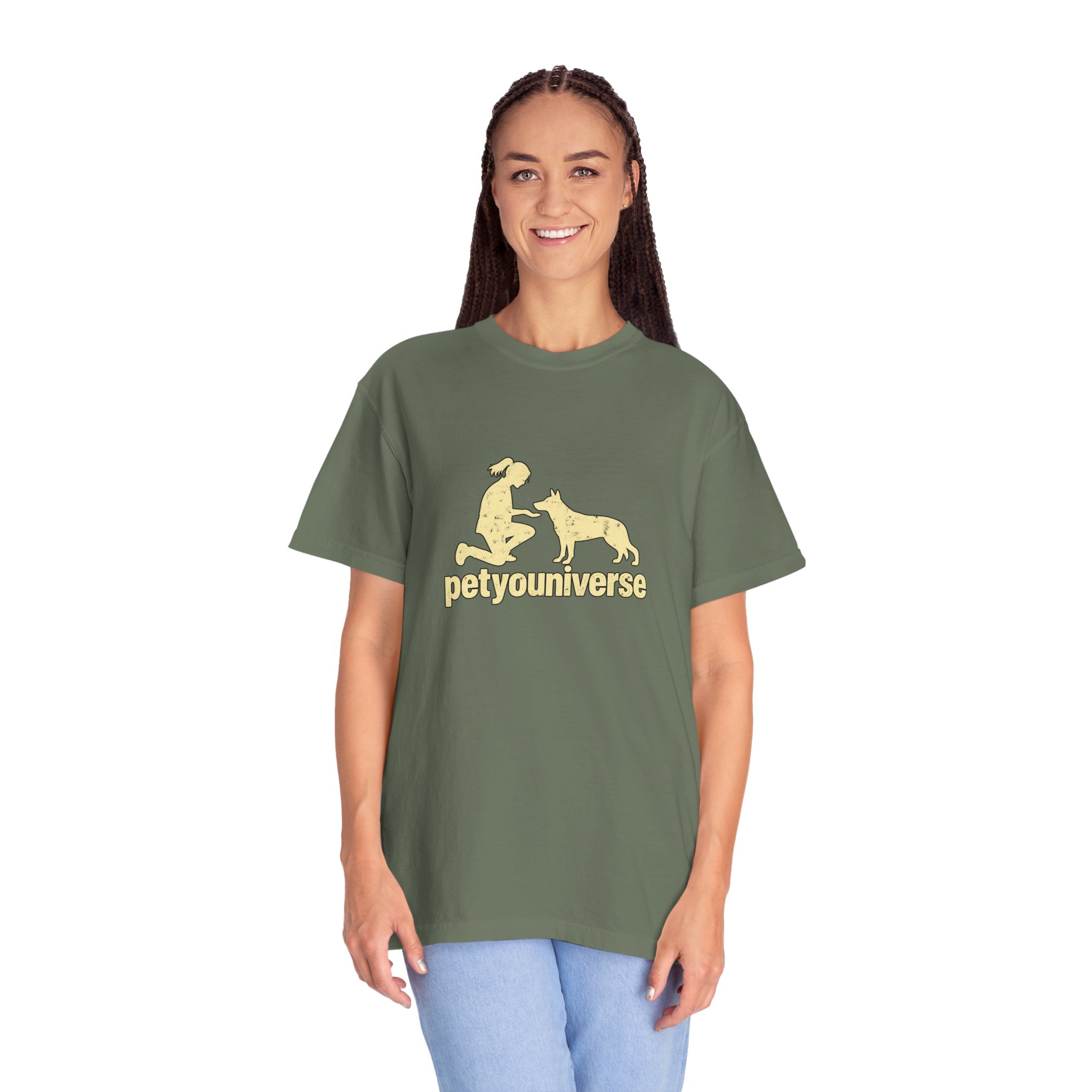 PetYoUniverse Dog Lover T-Shirt — Retro Paw & Pet Silhouette Tee - Image 59