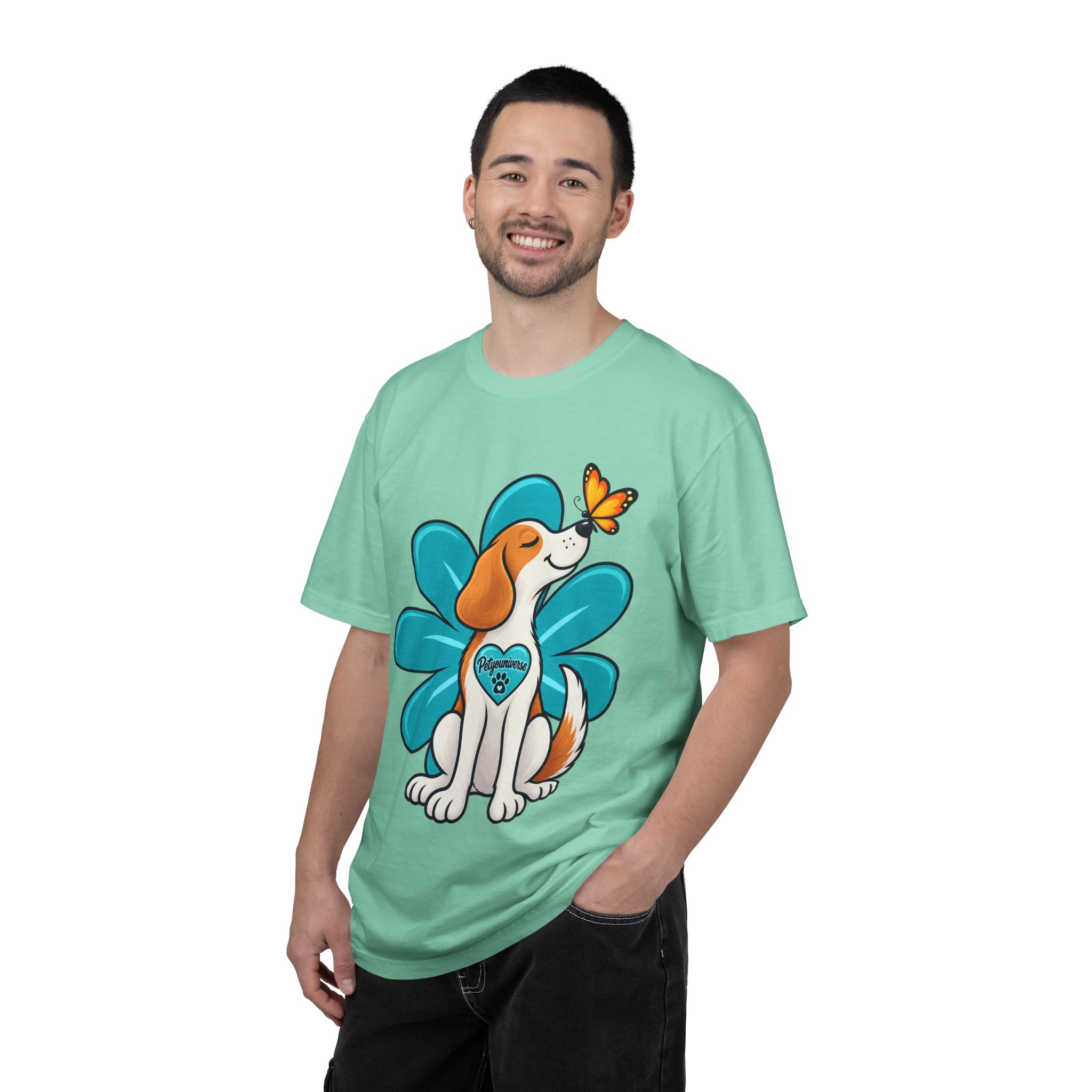 Beagle & Butterfly Graphic T-Shirt - Image 80